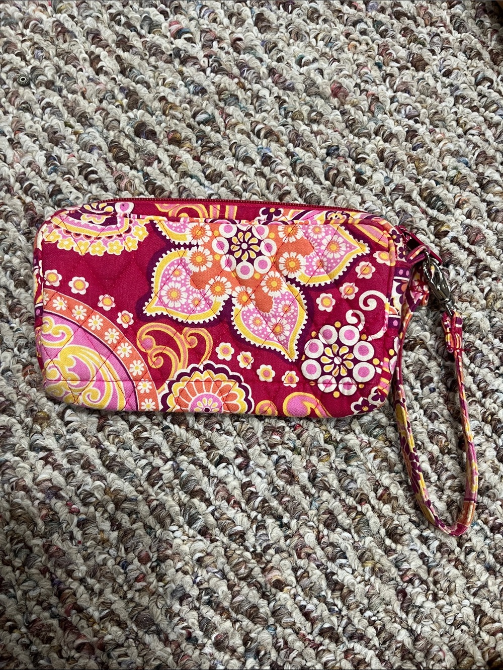 Vera Bradley Raspberry Fizz Wristlet